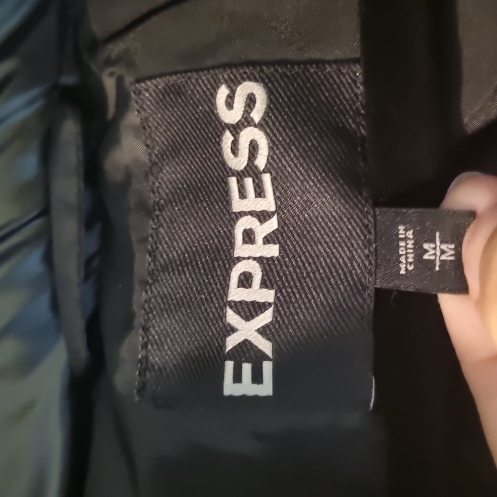 Express Puffer Coat Black Size Medium Nwot - image 5